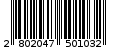 Γραμμωτός κωδικός 2802047501032