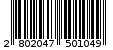 Γραμμωτός κωδικός 2802047501049