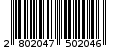 Γραμμωτός κωδικός 2802047502046