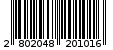 Γραμμωτός κωδικός 2802048201016