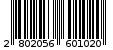 Γραμμωτός κωδικός 2802056601020