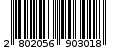 Γραμμωτός κωδικός 2802056903018