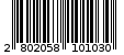 Γραμμωτός κωδικός 2802058101030