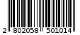 Γραμμωτός κωδικός 2802058501014