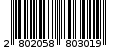 Γραμμωτός κωδικός 2802058803019