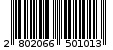 Γραμμωτός κωδικός 2802066501013