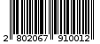 Γραμμωτός κωδικός 2802067910012