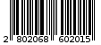 Γραμμωτός κωδικός 2802068602015