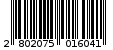 Γραμμωτός κωδικός 2802075016041