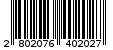 Γραμμωτός κωδικός 2802076402027