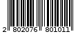 Γραμμωτός κωδικός 2802076801011