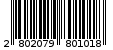 Γραμμωτός κωδικός 2802079801018