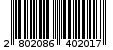 Γραμμωτός κωδικός 2802086402017