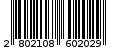Γραμμωτός κωδικός 2802108602029