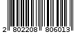 Γραμμωτός κωδικός 2802208806013