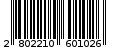 Γραμμωτός κωδικός 2802210601026