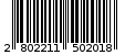 Γραμμωτός κωδικός 2802211502018