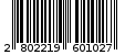 Γραμμωτός κωδικός 2802219601027