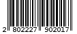 Γραμμωτός κωδικός 2802227902017