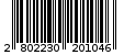 Γραμμωτός κωδικός 2802230201046