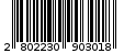 Γραμμωτός κωδικός 2802230903018