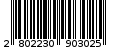 Γραμμωτός κωδικός 2802230903025