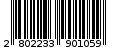 Γραμμωτός κωδικός 2802233901059