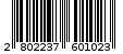 Γραμμωτός κωδικός 2802237601023