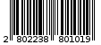 Γραμμωτός κωδικός 2802238801019
