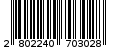 Γραμμωτός κωδικός 2802240703028