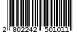 Γραμμωτός κωδικός 2802242501011
