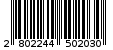 Γραμμωτός κωδικός 2802244502030