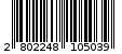 Γραμμωτός κωδικός 2802248105039