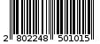 Γραμμωτός κωδικός 2802248501015
