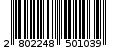 Γραμμωτός κωδικός 2802248501039