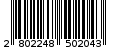 Γραμμωτός κωδικός 2802248502043