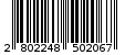 Γραμμωτός κωδικός 2802248502067