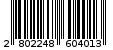 Γραμμωτός κωδικός 2802248604013