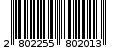 Γραμμωτός κωδικός 2802255802013