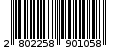 Γραμμωτός κωδικός 2802258901058