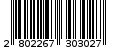 Γραμμωτός κωδικός 2802267303027