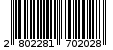 Γραμμωτός κωδικός 2802281702028