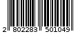 Γραμμωτός κωδικός 2802283501049