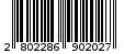 Γραμμωτός κωδικός 2802286902027