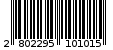 Γραμμωτός κωδικός 2802295101015
