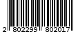 Γραμμωτός κωδικός 2802299802017