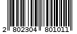 Γραμμωτός κωδικός 2802304801011