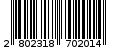 Γραμμωτός κωδικός 2802318702014