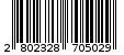 Γραμμωτός κωδικός 2802328705029