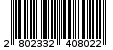 Γραμμωτός κωδικός 2802332408022